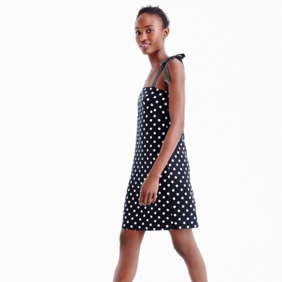 J. Crew Dresses & Skirts - J. Crew Black and White Polka Dot Dress
